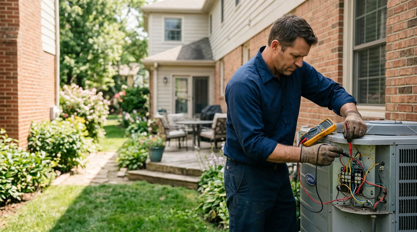 HVAC technician working near Dorchester, NJ